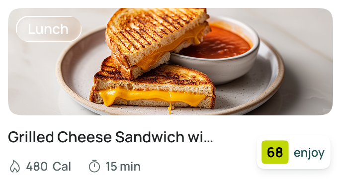Grilled Cheese Sandwich with Tomato Soup