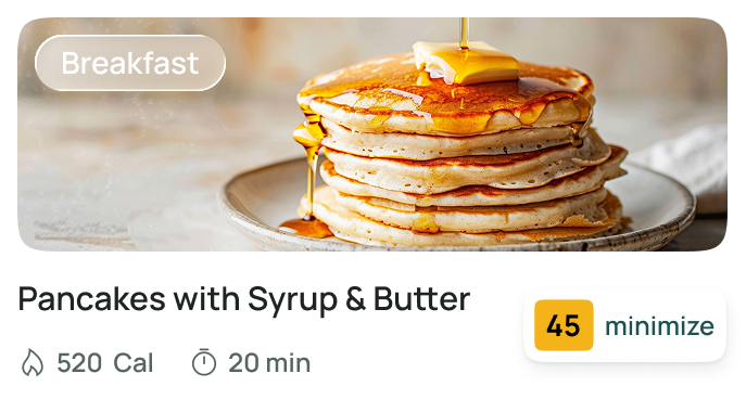Pancakes with Syrup & Butter