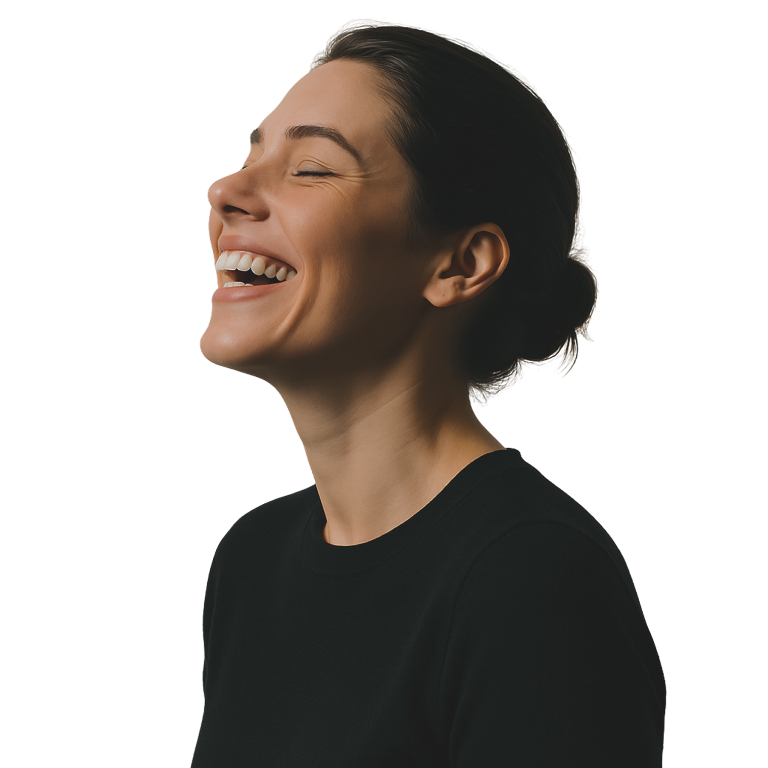 Woman enjoying healthy food - personalized nutrition